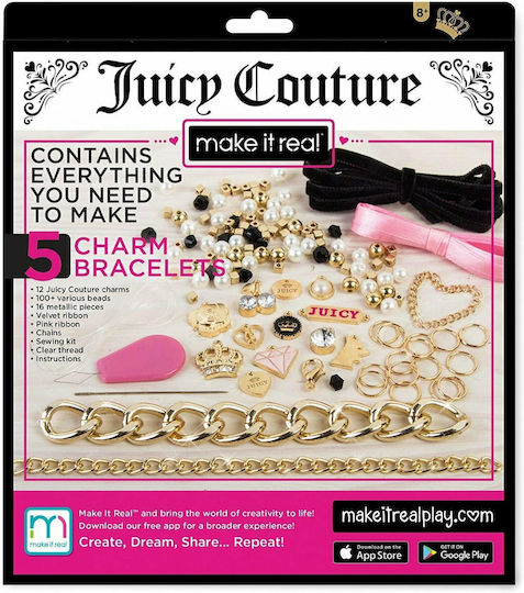 Make It Real Bijuterii Chains Charms Juicy Couture Gold 5 pentru copii de 8+ ani+ ani