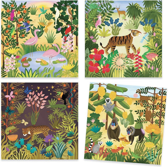 Djeco Painting Create with Stickers Rousseau Animals in Nature for Children 5+ years Years