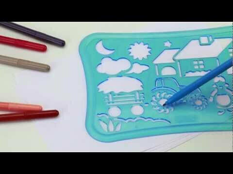 Quercetti Боядисване Stencils Design Farm за Деца 4+ години+ Години