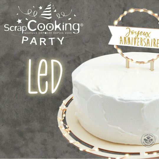 Scrap Cooking Tortenständer Hölzernes 26.5x26.5cm SCC-4950 1pcs