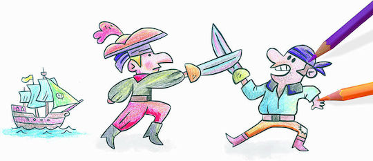 Crealign Painting Make My Own Story - Little Pirates for Children 4+ years old Years