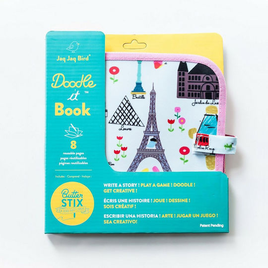 Jaq Jaq Bird Painting Doodle It & Go Erasable Book for Children 3+ years Years