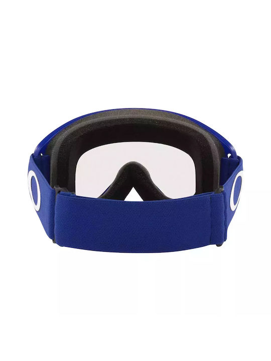 Oakley O-Frame 2.0 Pro MX Mască de Schi și Snowboard pentru Copii, Albastră cu Lentilă Transparentă