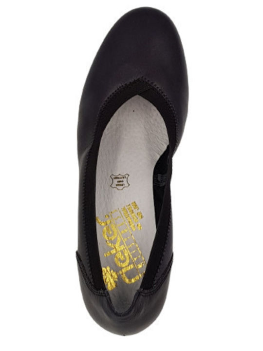 Leder Pumps Marineblau
