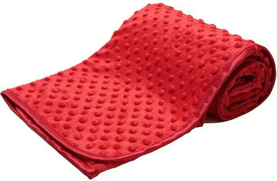 Soft Touch Blanket Nursery Swaddling Blankets Bubble Mink Velvet Red 75x100cm