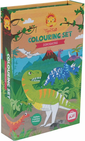 Tiger Tribe Malblock Malerei Und Collage Dinosaurier Für Kinder Ab 3 Jahren