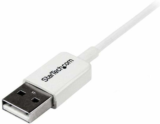StarTech Regular USB 2.0 spre micro USB Cablu Alb 1.2m (USBPAUB50CMW) 1buc