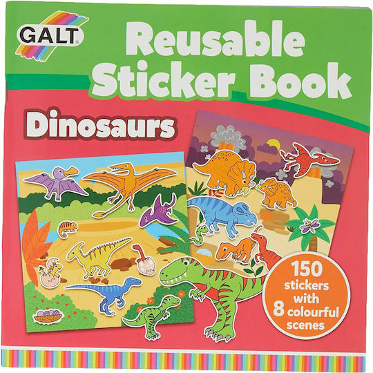 Galt Toys Stickers Reusable Sticker Book Dinosaurs for Children 3+ years Years