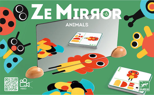 Djeco Collage Image Composition Game With Mirror 'ζωάκια' for Children 6+ years old Years