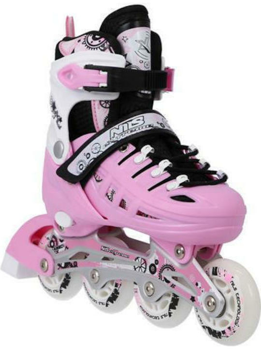 Nils NH10905 Inline Αυξομειούμενα Rollers Ροζ Παιδικά