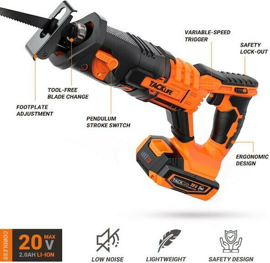 Tacklife Stichsäge 20V 1x2Ah