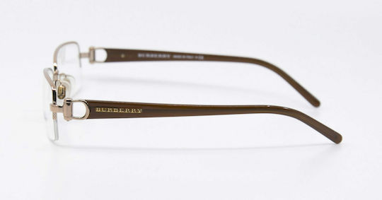Burberry Metal Eyeglass Frame Gold B1090 1011