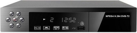 DVB84 78524 Ψηφιακός Δέκτης Mpeg-4 Full HD (1080p) με Λειτουργία PVR (Εγγραφή σε USB) Συνδέσεις HDMI / USB