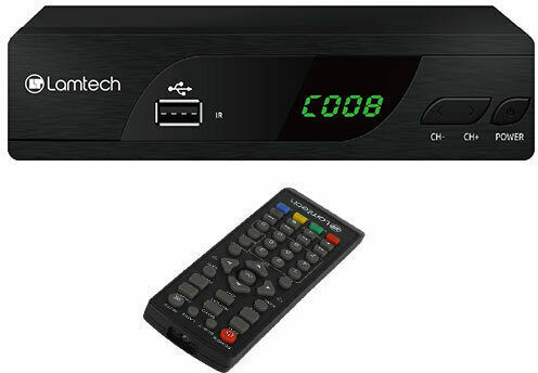 Lamtech LAM020915 LAM020915 Ψηφιακός Δέκτης Mpeg-4 Full HD (1080p) με Λειτουργία PVR (Εγγραφή σε USB) Σύνδεσεις SCART / HDMI / USB
