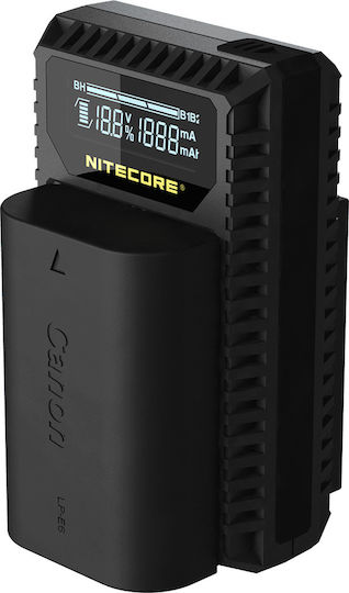 NiteCore Double Battery Charger UCN1 Compatible with Canon