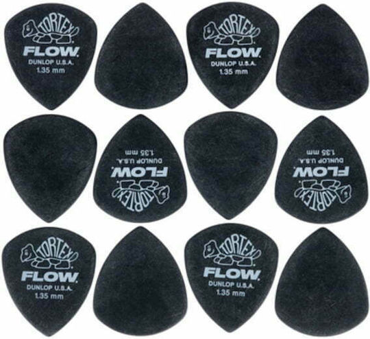 Dunlop Πένες Κιθάρας Tortex Flow Πάχους 1.35mm Σετ 12τμχ