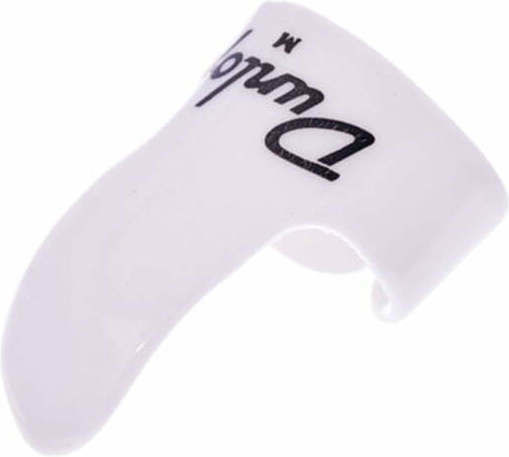 Dunlop Pick Guitar White Medium Finger Picks Packaging 1pcs