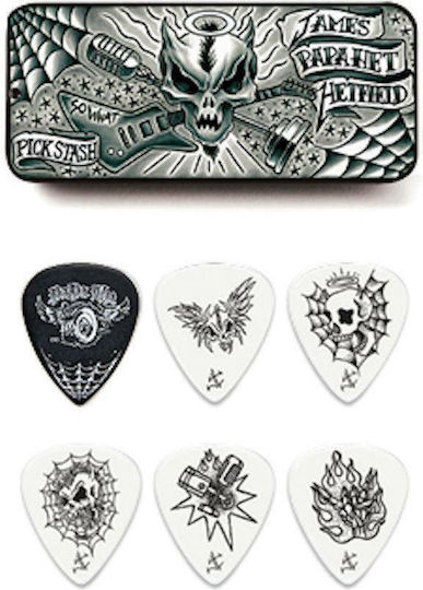 Dunlop Picks Guitar James Hetfield Pick Tin Thickness 0.88mm Set 6pcs