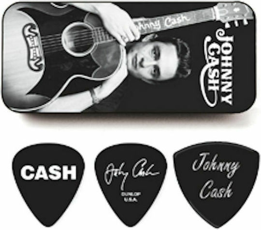 Dunlop Plektren Gitarre Johnny Cash Memphis Medium Pick Tin Set 6Stück