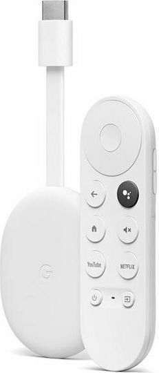 Google Smart TV Stick Chromecast with Google TV 4K UHD with Bluetooth / Wi-Fi / HDMI and Google Assistant Snow