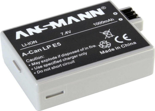 Ansmann Kamera Batterie A-Can LP E5 5044443 Lithium-Ionen (Li-Ion) Kompatibel mit Canon