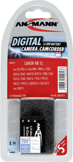 Ansmann Kamera Batterie A-Can NB 5 L 5022953 Lithium-Ionen (Li-Ion) Kompatibel mit Canon