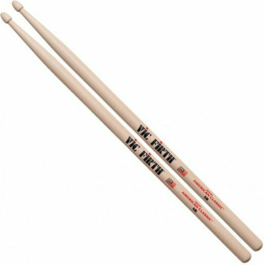 Vic Firth Hickory Bețe Tobe American Classic cu Vârf de Formă Picătură