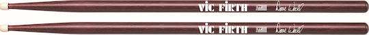 Vic Firth Hickory Μπαγκέτες Ντραμς Signature Dave Weckl με Σχήμα Μύτης Barrel