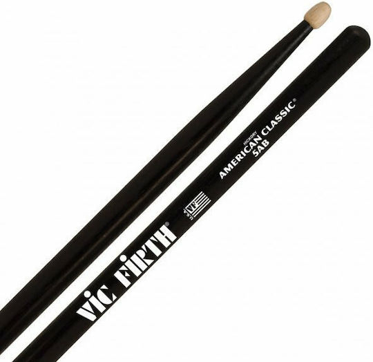 Vic Firth Hickory Палчици Барабани 5AB 5A в Черен Цвят