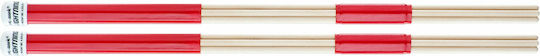 Promark Wooden Hot Rods Lightning Rods σε Κόκκινο Χρώμα