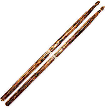 Promark Hickory Bețe Tobe Classic 5A cu Vârf de Formă Oval Firegrain