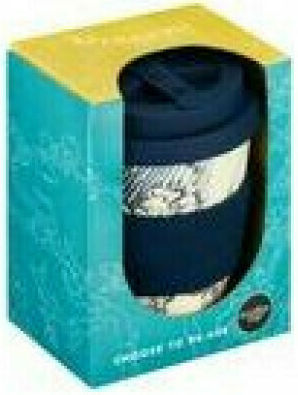Ecoffee Cup Van Gogh Old Vineyard Κούπα Μπαμπού με Καπάκι Μπλε 350ml