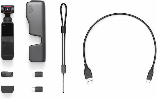 DJI Pocket 2 Екшън камера 4K Ultra HD с Екран 1.7" и Wi-Fi Черна