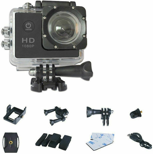 SDV3 Action Camera HD (720p) Underwater (with Case) with Screen 1.5" Black