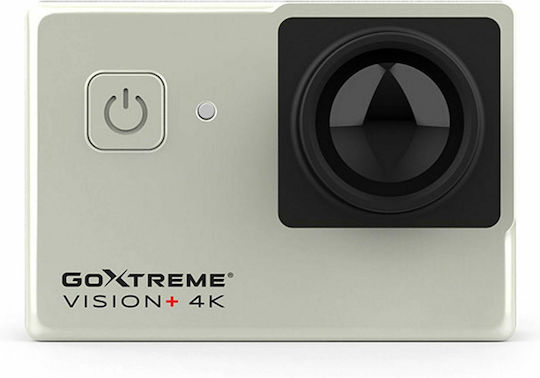 EasyPix Goxtreme Vision+ Action-Kamera 4K Ultra HD Unterwasser (mit Gehäuse) mit Touchscreen 2" und Wi-Fi Silber