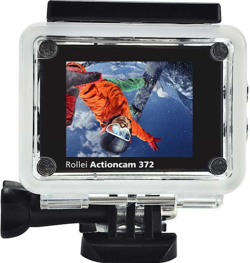 Rollei Actioncam 372 Action Camera HD (720p) Υποβρύχια (με Θήκη) με Οθόνη 2" και Wi-Fi Μαύρη
