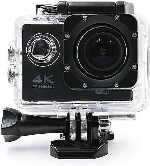 SportsC DV Action Camera 4K Ultra HD Υποβρύχια (με Θήκη) και Wi-Fi Μαύρη