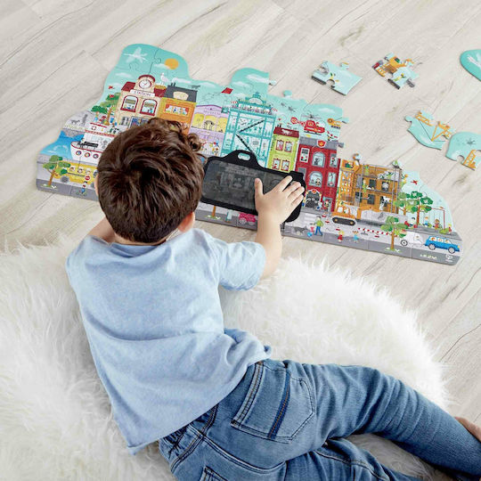 Wooden Kids Puzzle Animated City 49pcs Hape