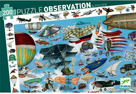 Kids Puzzle Airplanes for 6+ years old+ Years 200pcs Djeco