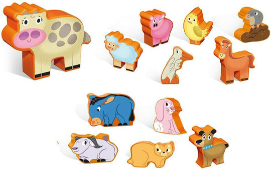 Kids Puzzle Baby Happy Farm for 1+ Years 17pcs Lisciani Giochi