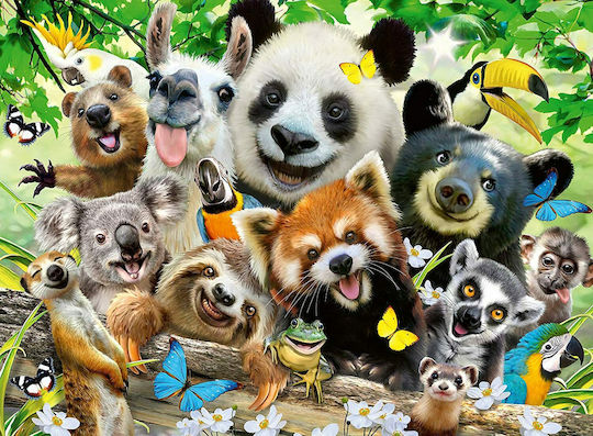 Детски Пъзел Wildlife Selfie за 9+ години+ Години 300бр Ravensburger