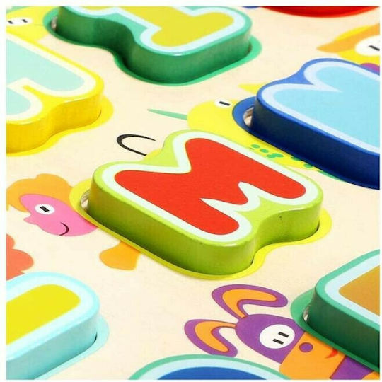 Wooden Kids Peg Puzzle Animals Numbers 10pcs Top Bright