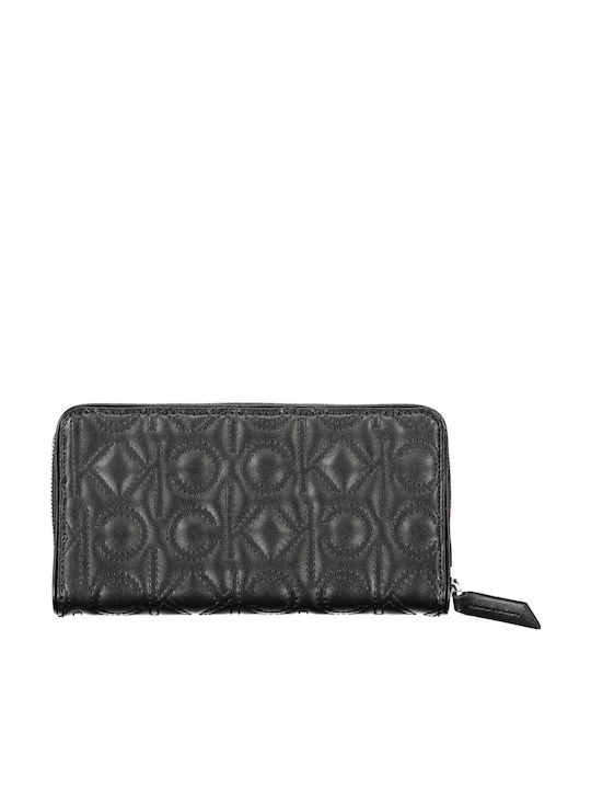 Quilted Large Women's Wallet Classic Black