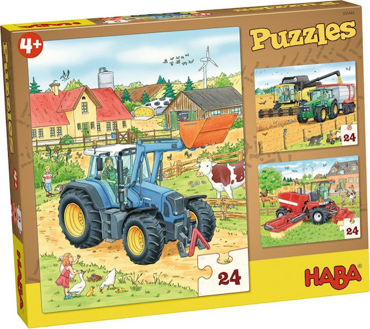 Kids Puzzle Tractor for 4+ years old+ Years 24pcs Haba