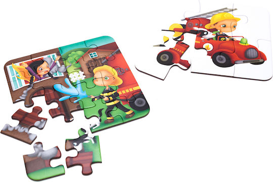 Kinderpuzzle Feuerwehrmann für 3+ Jahre alt+ Jahre 16pcs Eureka
