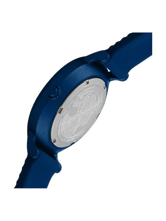 Bering Time True Aurora Men's Watch 40mm Battery with Blue Rubber Strap