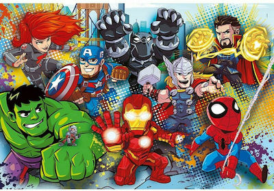 Puzzle pentru Copii Marvel Superhero Adventures pentru 4++ Ani 60buc Clementoni