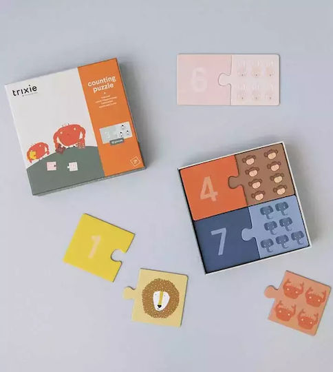 Дървено Детски Пъзел с Шипове Counting за 3+ години+ Години 20бр Trixie