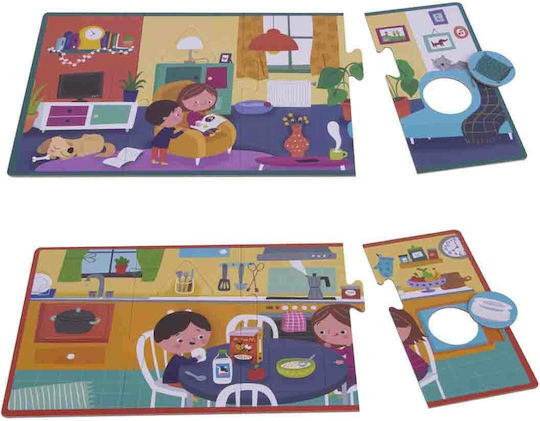Kinderpuzzle The House für 3+ Jahre alt+ Jahre 4pcs Apli Kids