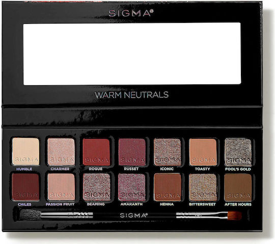 Sigma Warm Neutrals Palette with Eye Shadows in Pressed Powder Form 25.5g